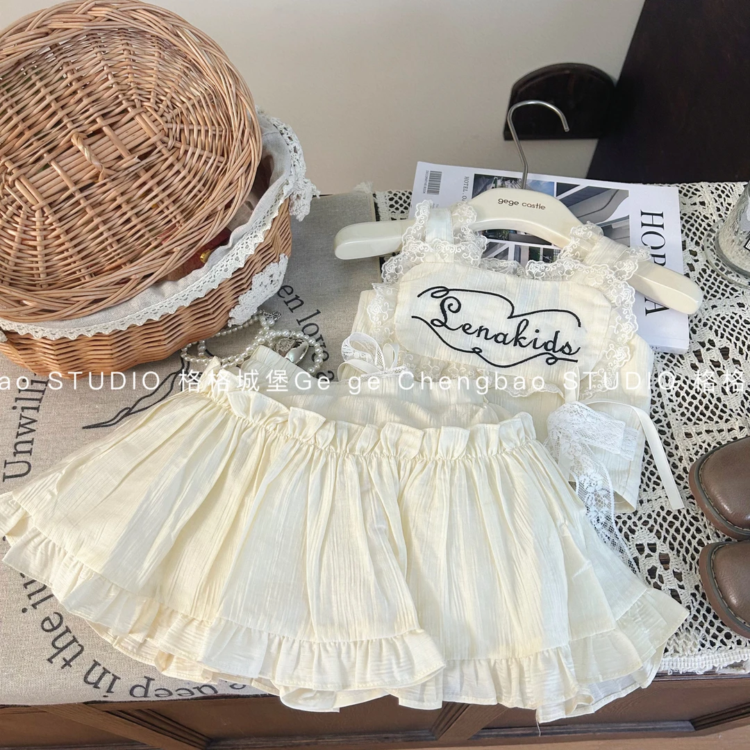 女童夏季套装2024新款韩版童装女宝宝夏装时尚两件套