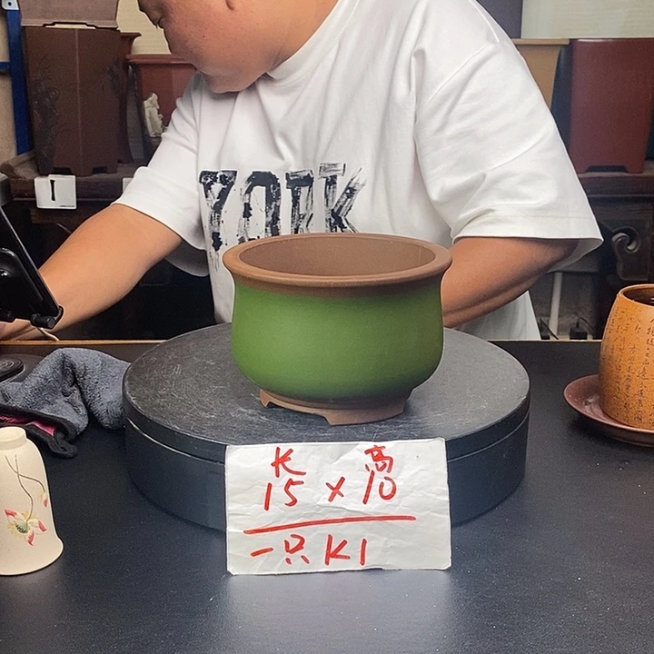 紫砂花盆货号一只K1