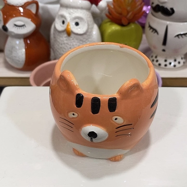 摆件陶盆有孔 瑕疵介意勿拍