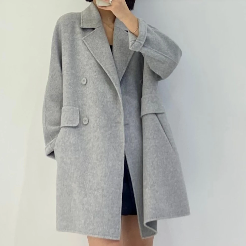 高定短款风衣外套7125