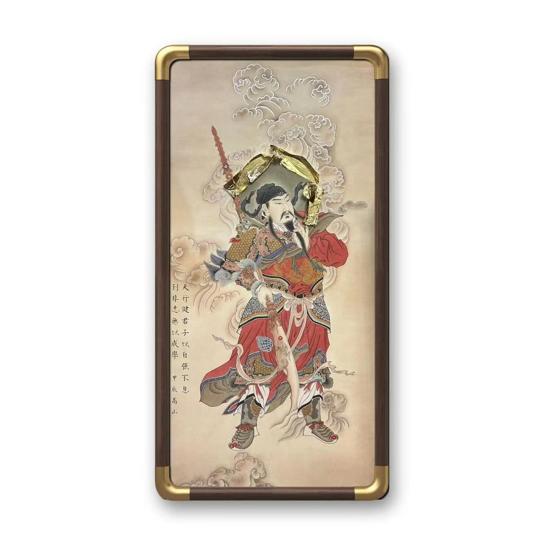 高老师动物系列书画作品登厚德载武财神