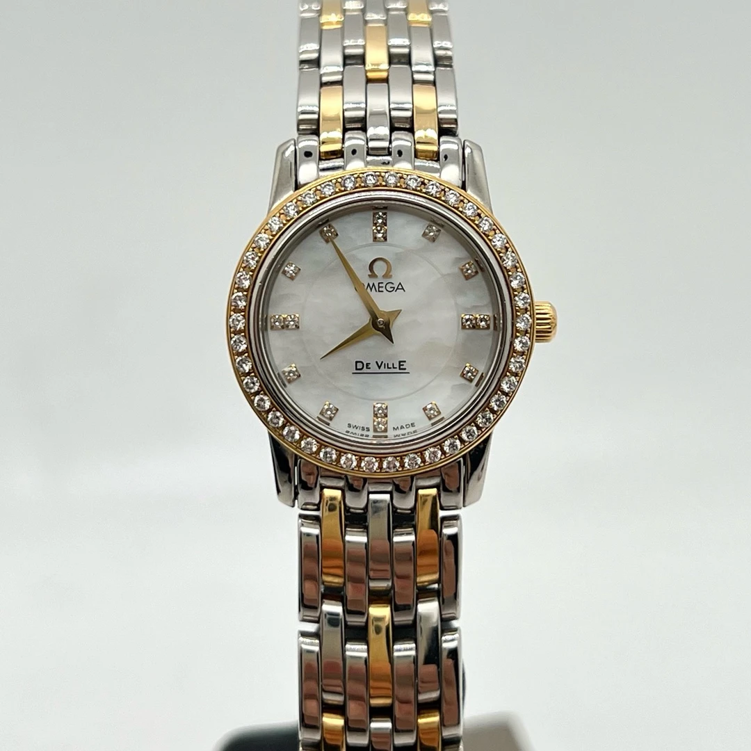 99新 Omega/欧米茄 石英机芯 碟飞系列 22mm 间金 原钻