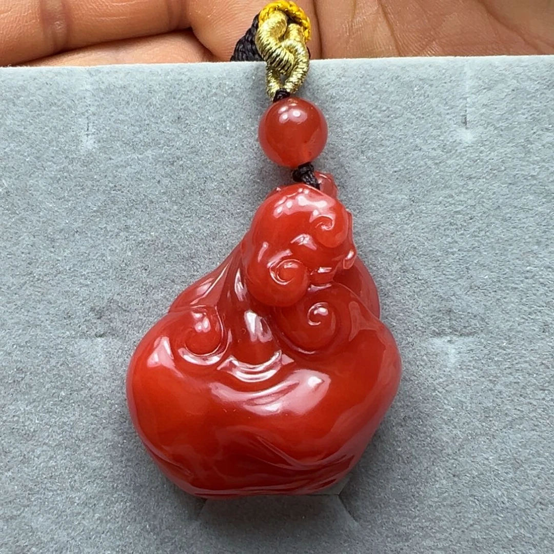 南红玛瑙未镶嵌吊坠