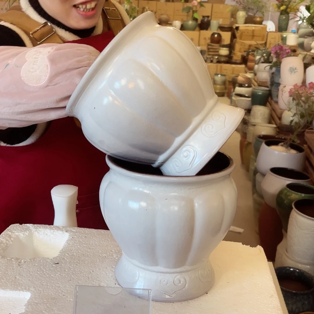 紫砂花盆高度20口径18