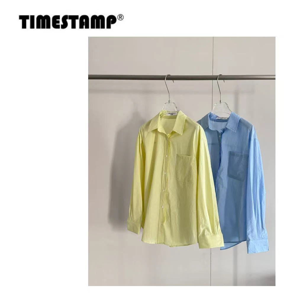【TIMESTAMP】2025/64170018泡菜国新款时尚简约一口袋衬衫
