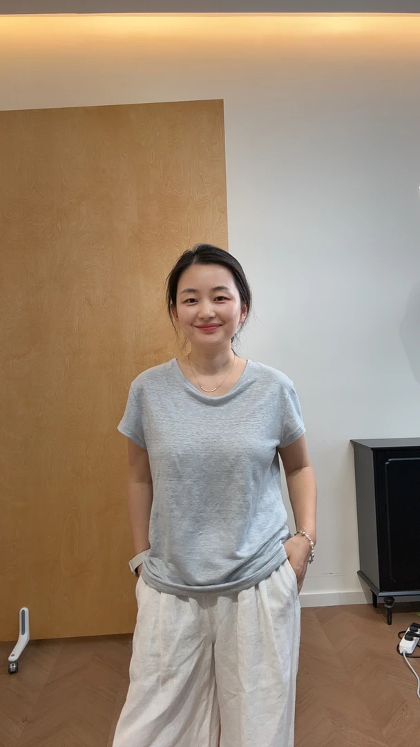 【柳条儿】60支汉麻丝丝凉风 ！丝光汉麻宽松大领口短袖T恤会有浮毛