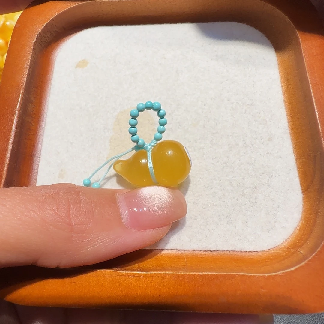 未镶嵌琥珀珠宝奇石葫芦提溜