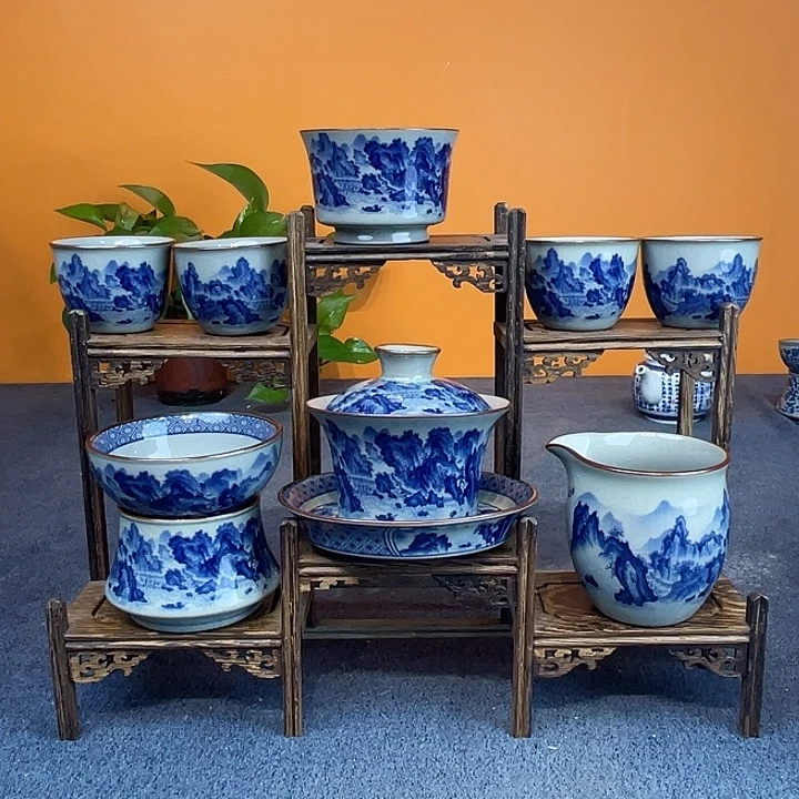 谢***轩景德镇陶瓷壶换礼盒釉下