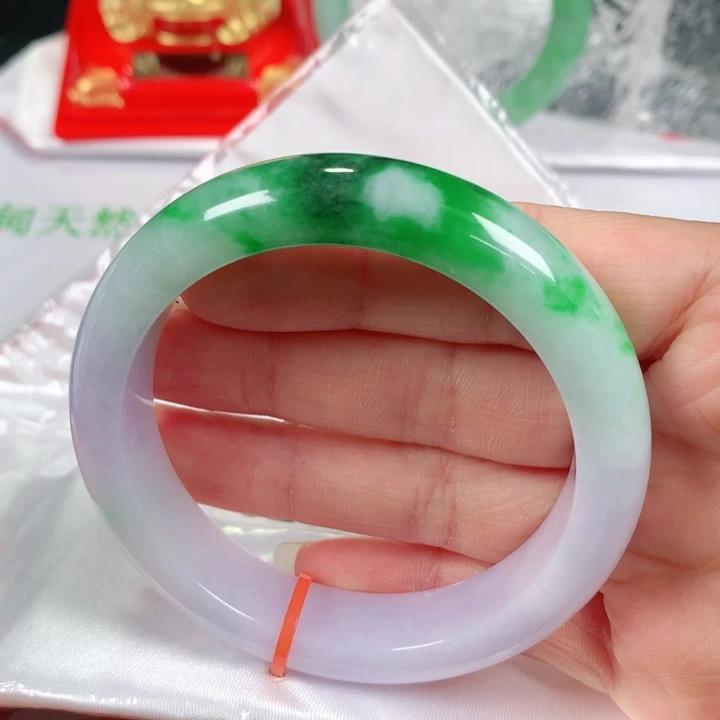 未镶嵌手镯翡翠@****》 正圈54+