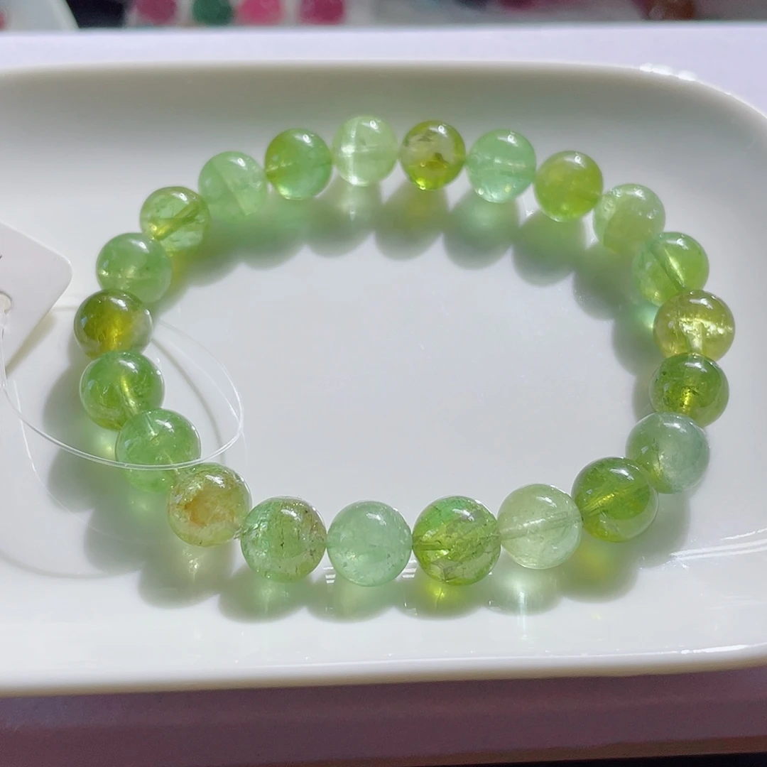 碧玺未镶嵌手链9.mm左右