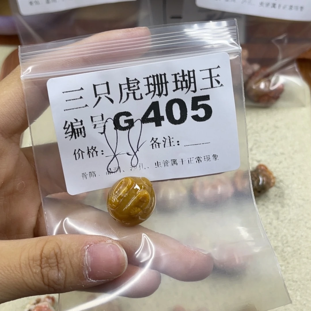 冉***然硅化珊瑚（珊瑚玉）未镶嵌h