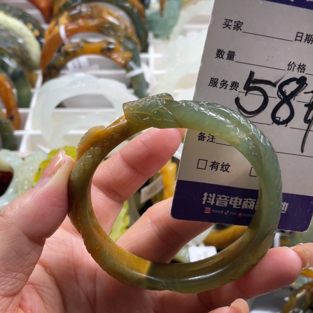未镶嵌蛇纹石玉手镯