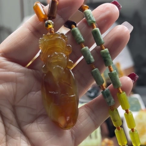 岫玉挂件未镶嵌挂件