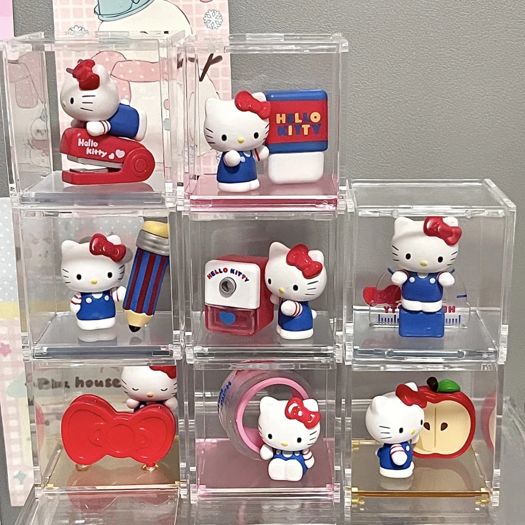 正版HelloKitty奇趣文具系列盲盒kt猫手办摆件凯蒂猫微盒玩偶盲盒