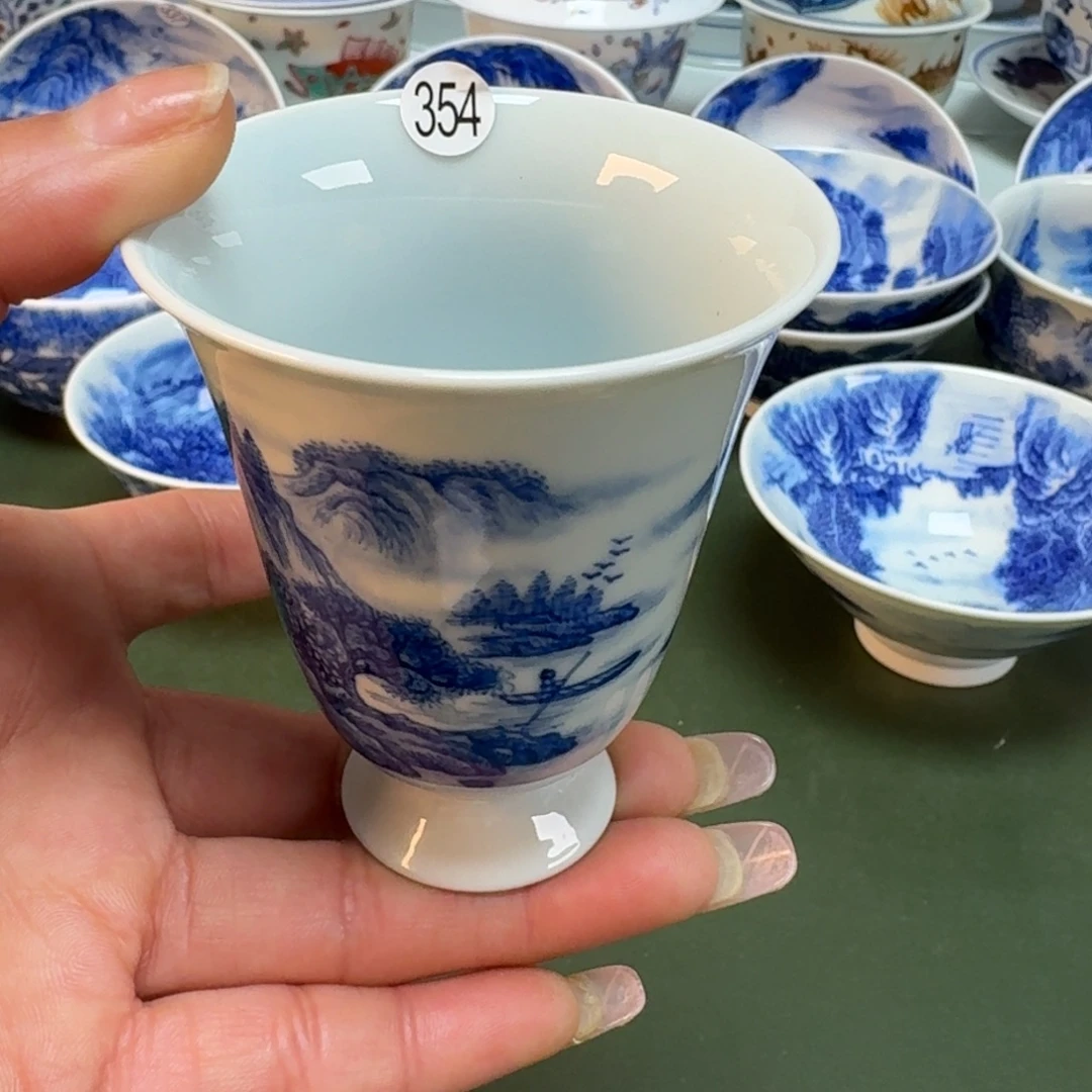 景德镇手绘主人杯景德手工手绘柴窑-雯雯354