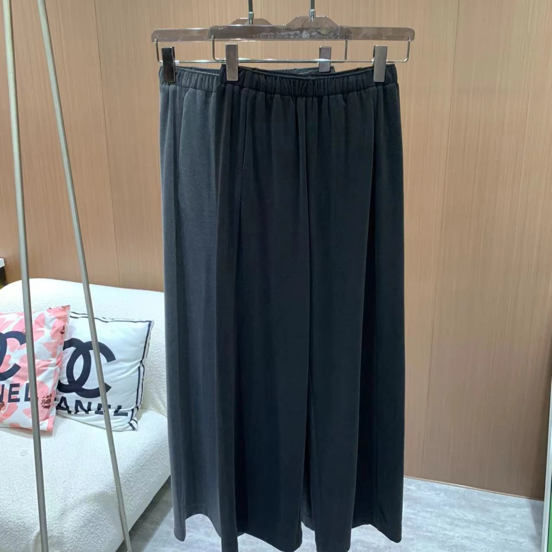 《CHUN》松紧腰宽松绒绒裤