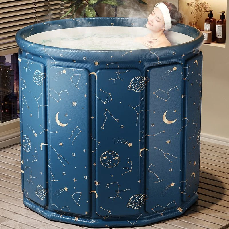 免安装泡澡桶大人折叠浴桶洗澡家用成人沐浴保温浴缸全身儿童浴盆