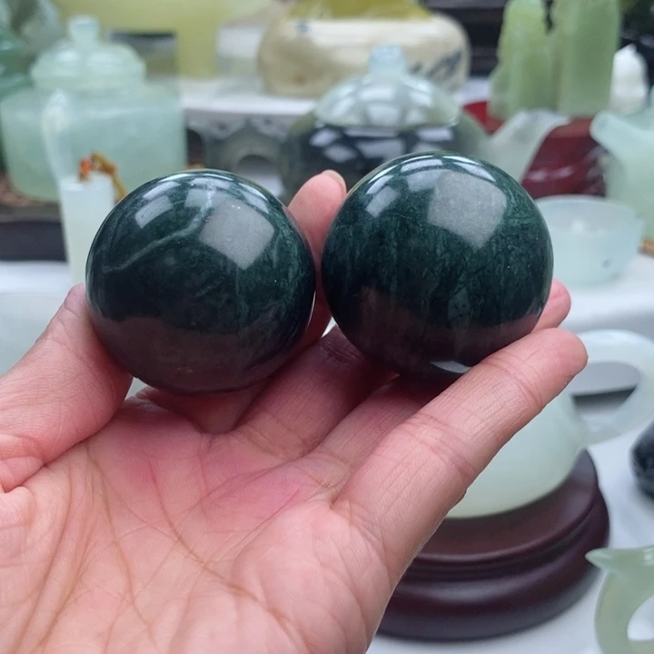 岫玉四大名玉手把件未镶嵌