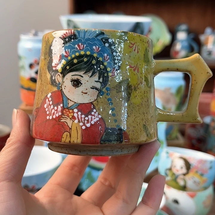 陶景德镇釉下手绘陶瓷