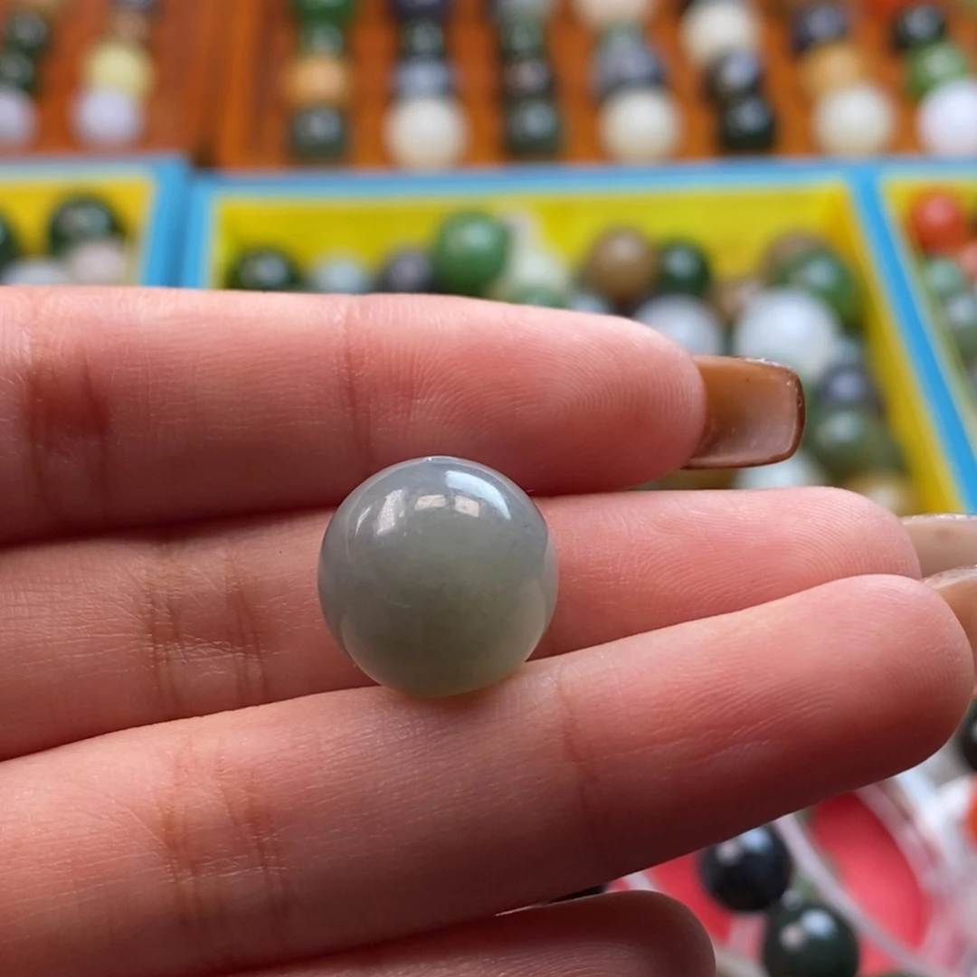 和田玉未镶嵌珠宝奇石福利蓝调青花单珠z14