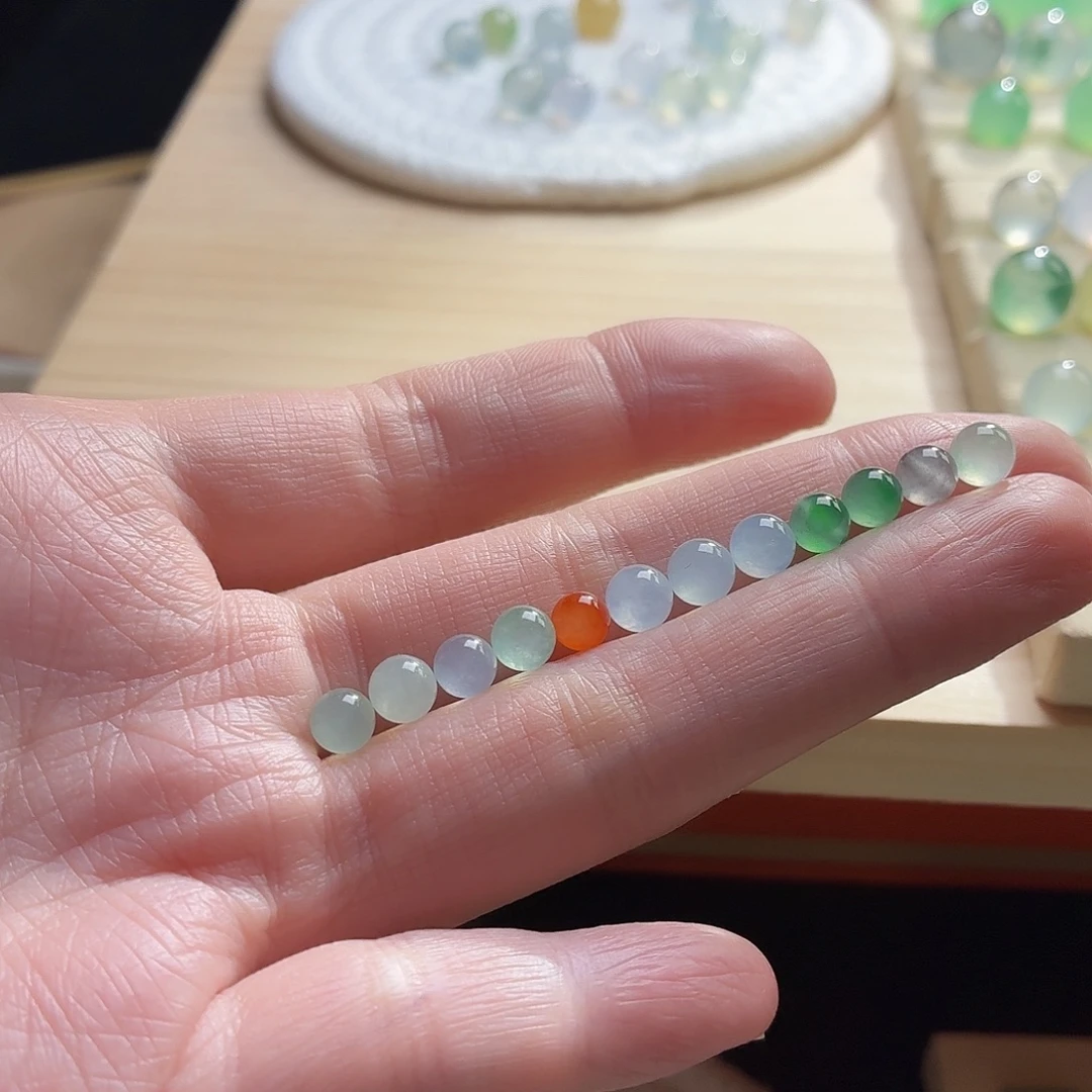 山***月翡翠散珠翡翠1144