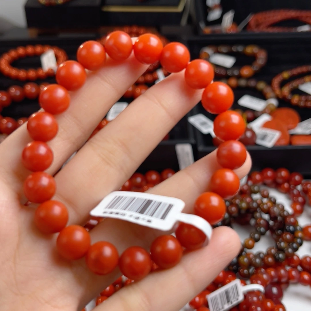 未镶嵌五岔路哑光9m南红玛瑙