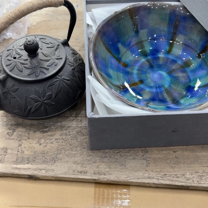 L***魚陶瓷古美术置物摆件