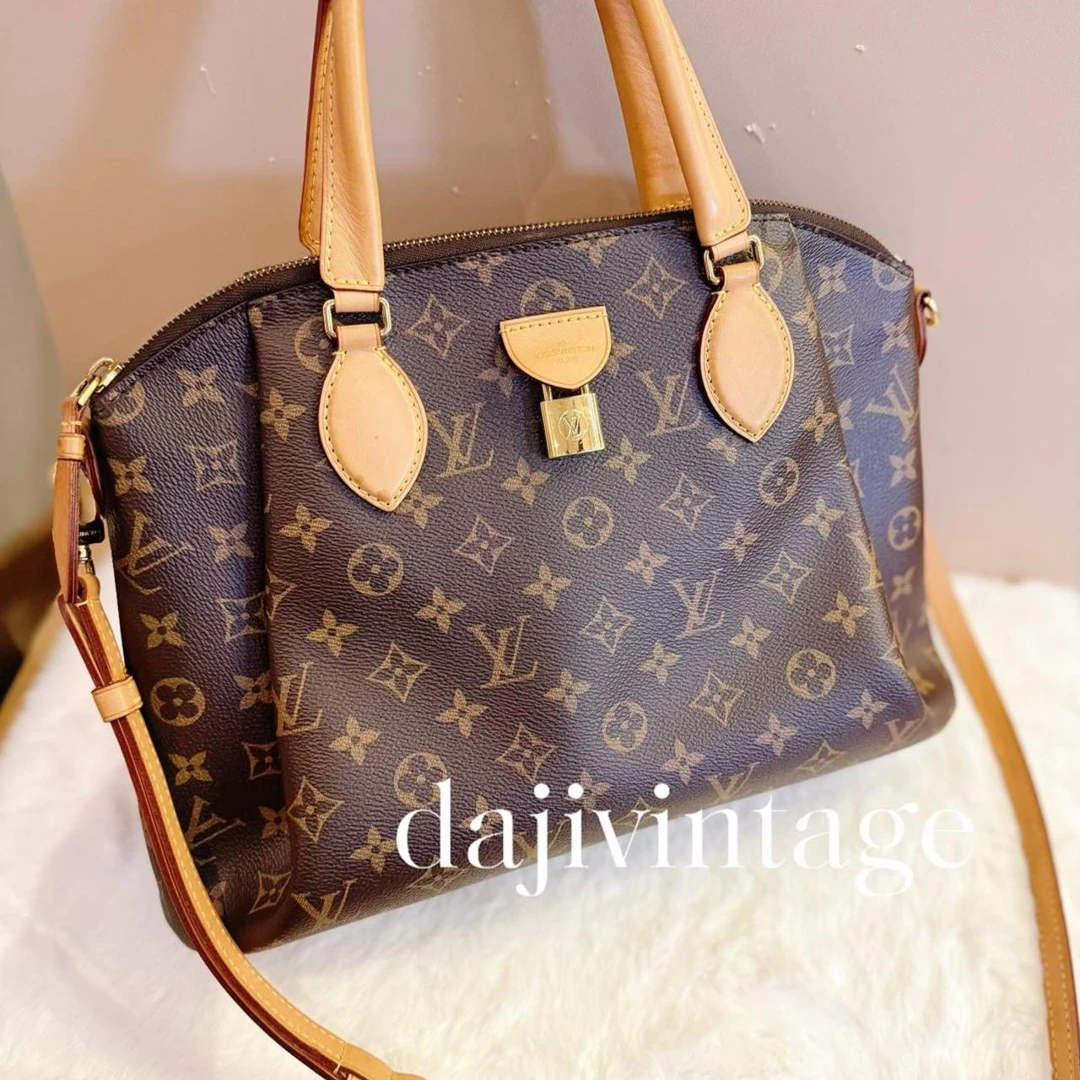95新 LouisVuitton/路易威登 大吉中古/Lv老花饺子手提斜挎包