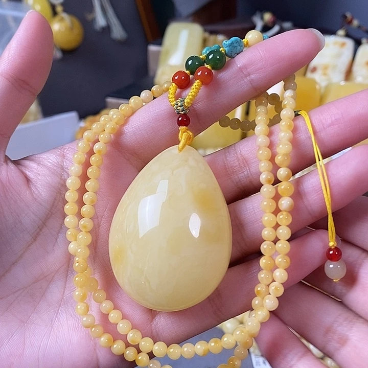 琥珀未镶嵌裸石水滴