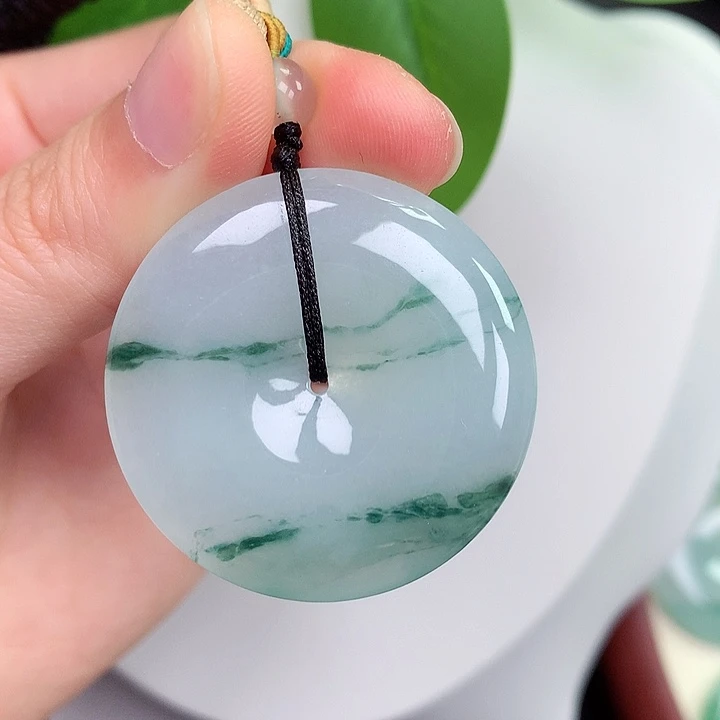 颈饰未镶嵌翡翠平安扣 36.5-6.0mm