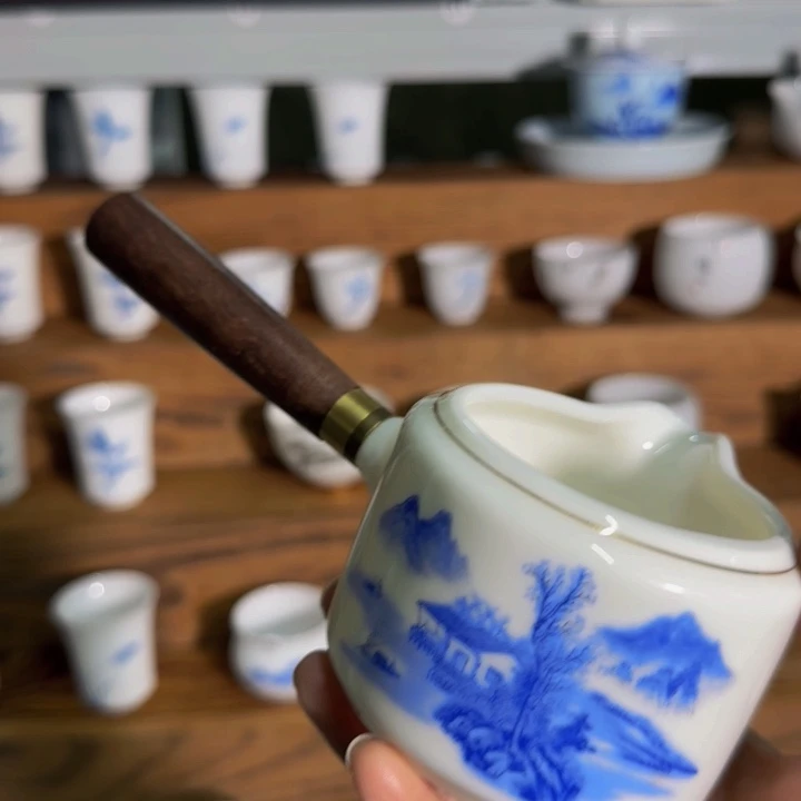 木柄公道杯羊脂玉