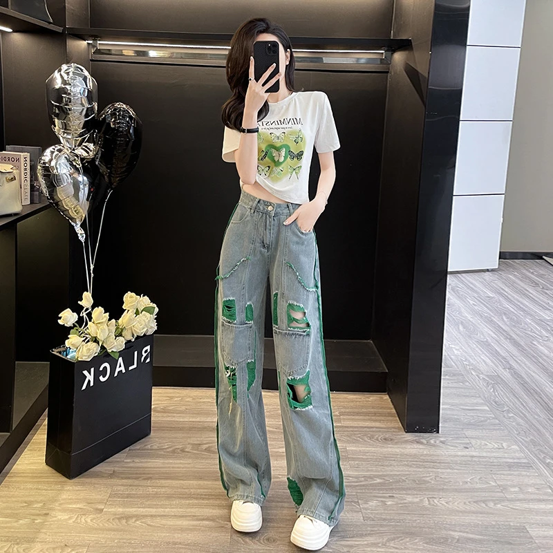 宽松薄款t恤时尚套装女夏季新款修身短款时髦显瘦休闲两件套潮