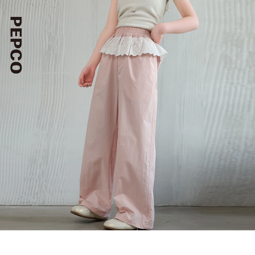 小猪班纳童装2025夏装新款儿童长裤中大童女童休闲裤子822523011