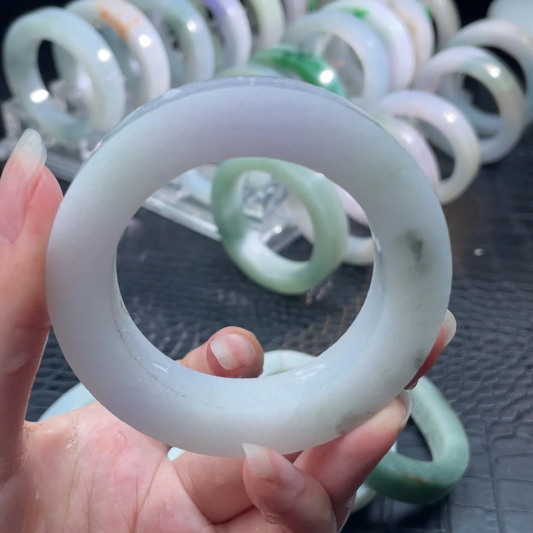 定制翡翠49-57正圈未镶嵌