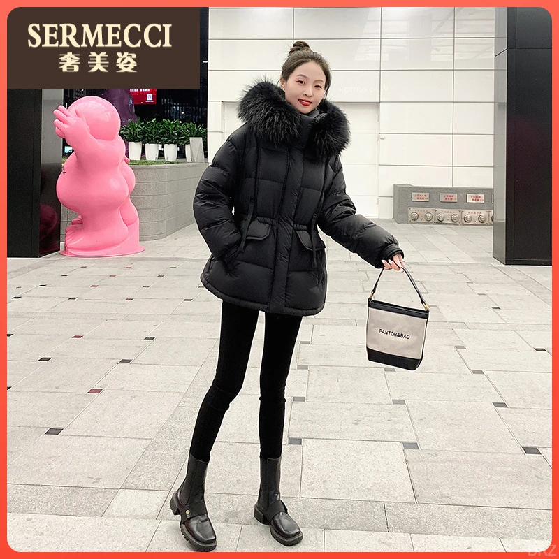 上档次显瘦收腰奢美姿羽绒服女2025新款爆款宽松加厚外套