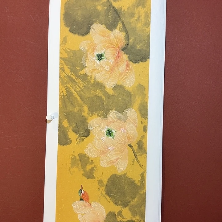 国画听兰老师花鸟