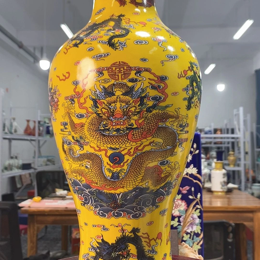 摆件景德镇陶瓷花瓶摆件