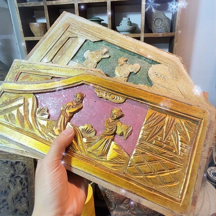 手工艺品琉璃丅***S两对花板