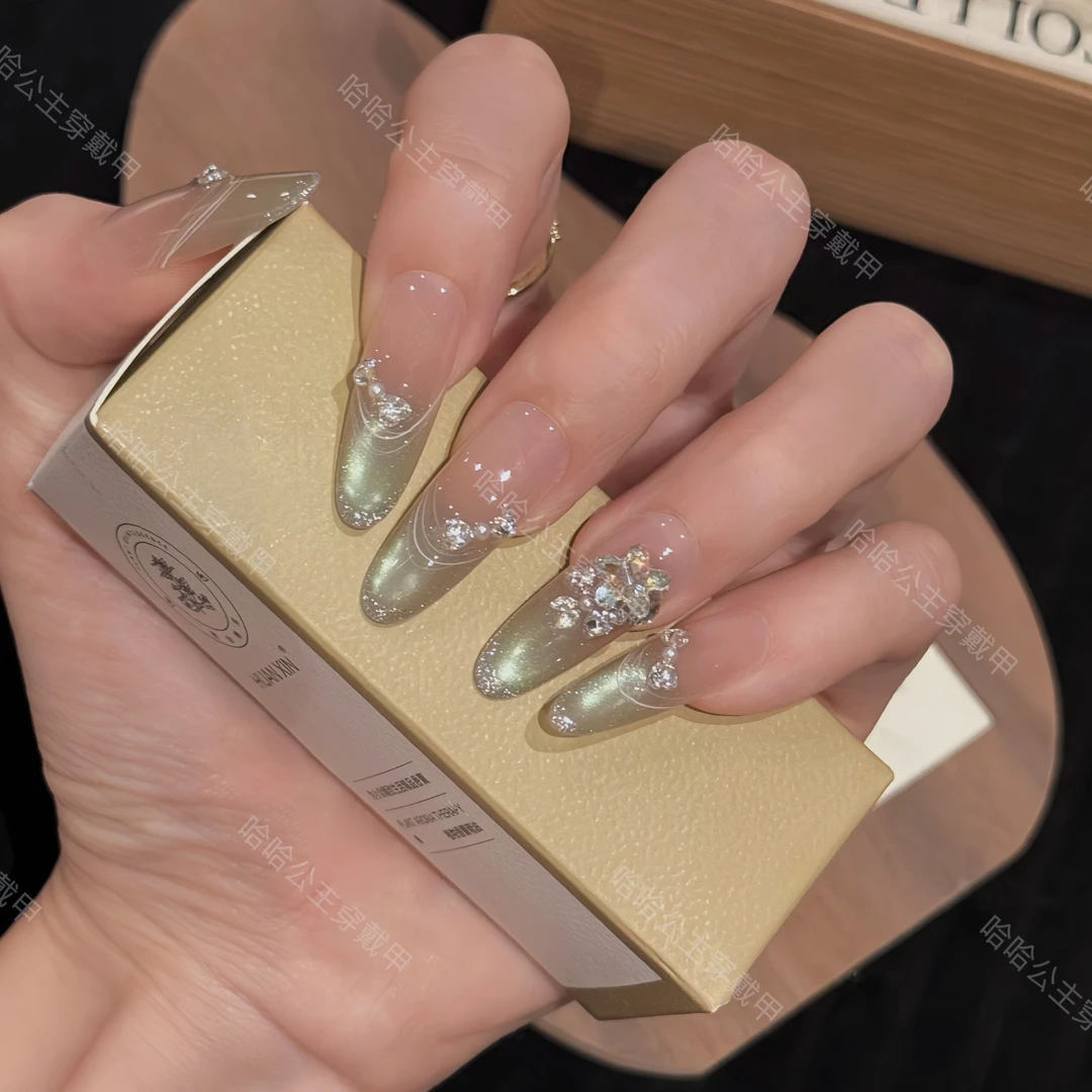 春雨-Haha princess纯手工穿戴甲10片-可重复佩戴-送工具包