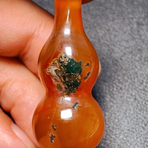 合金颈饰玛瑙/玉髓爷*