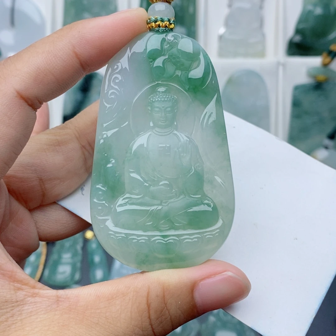 颈饰未镶嵌翡翠阿弥陀佛