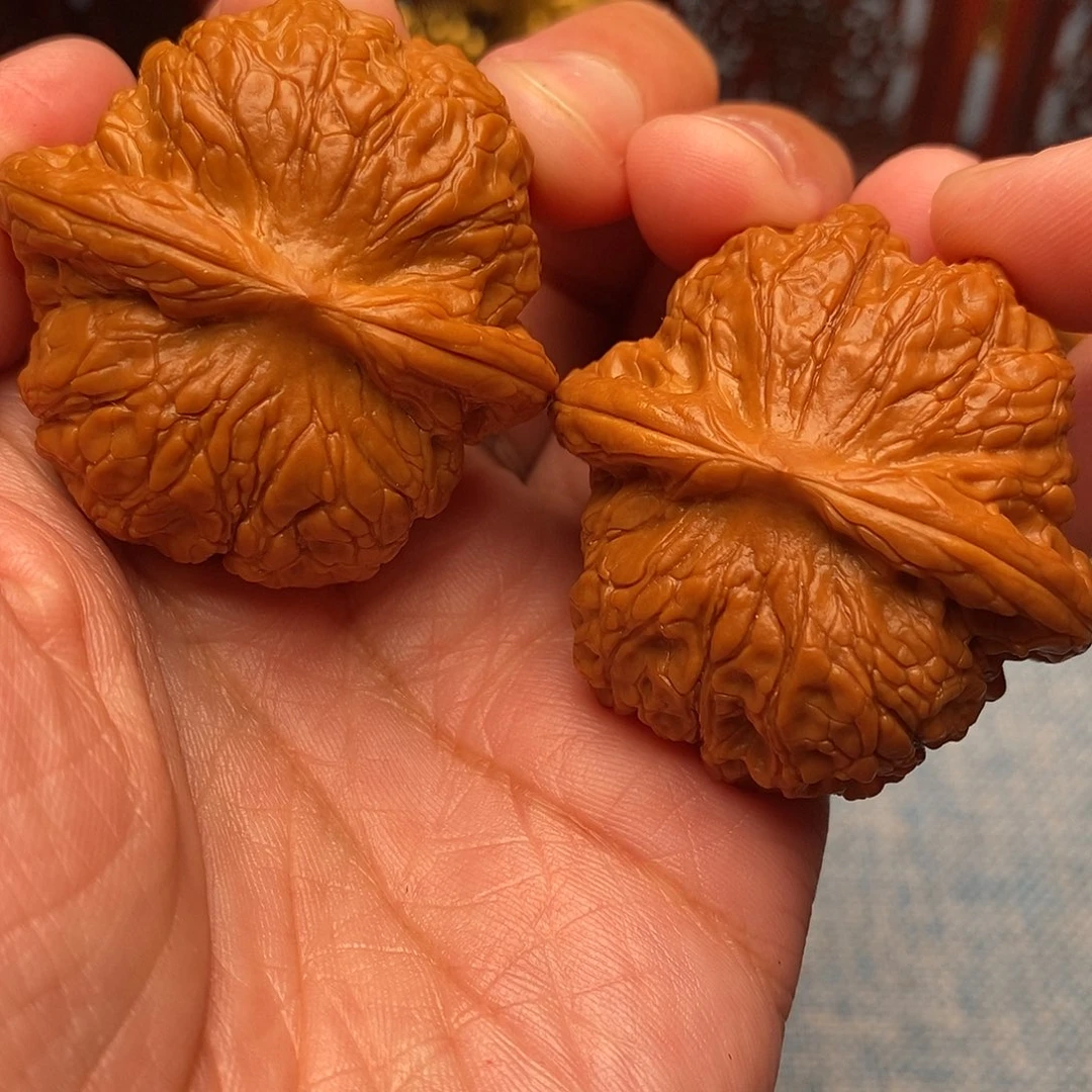胖***羊文玩核桃把件血麒麟41尺全品绝配