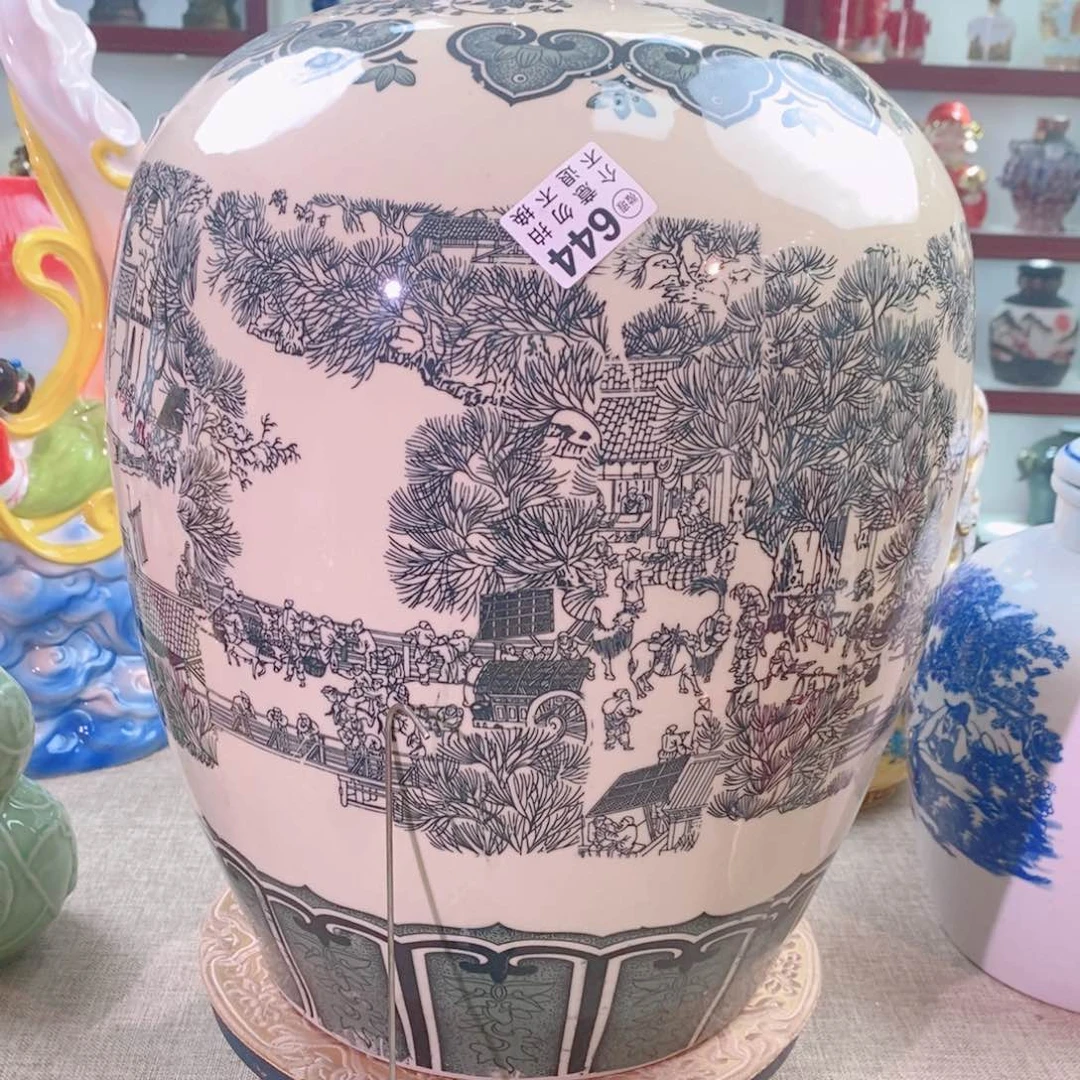 摆件景德镇高温陶瓷酒瓶50斤644