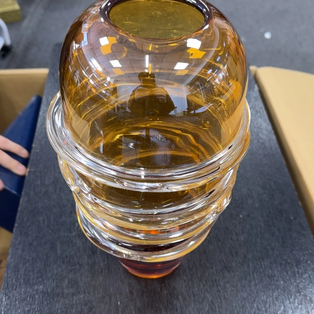 玻璃日本中古工艺品摆件