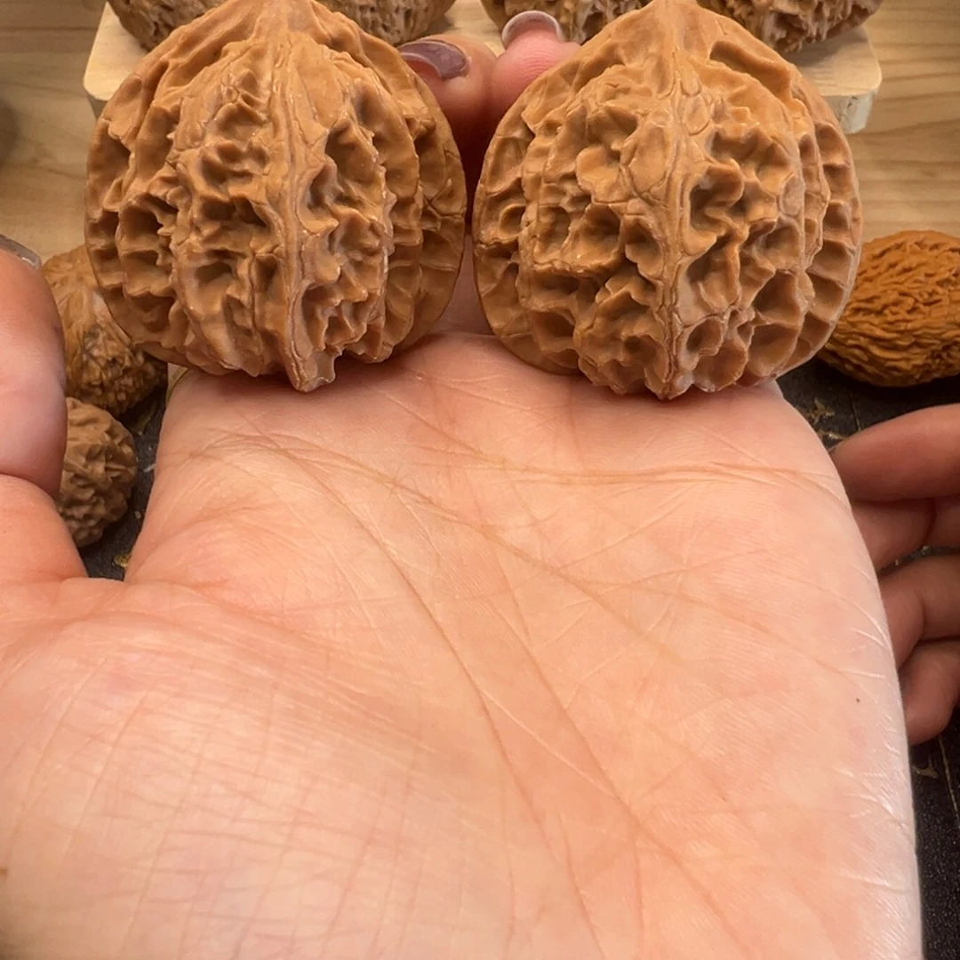 把件桃核苹果圆40手把件