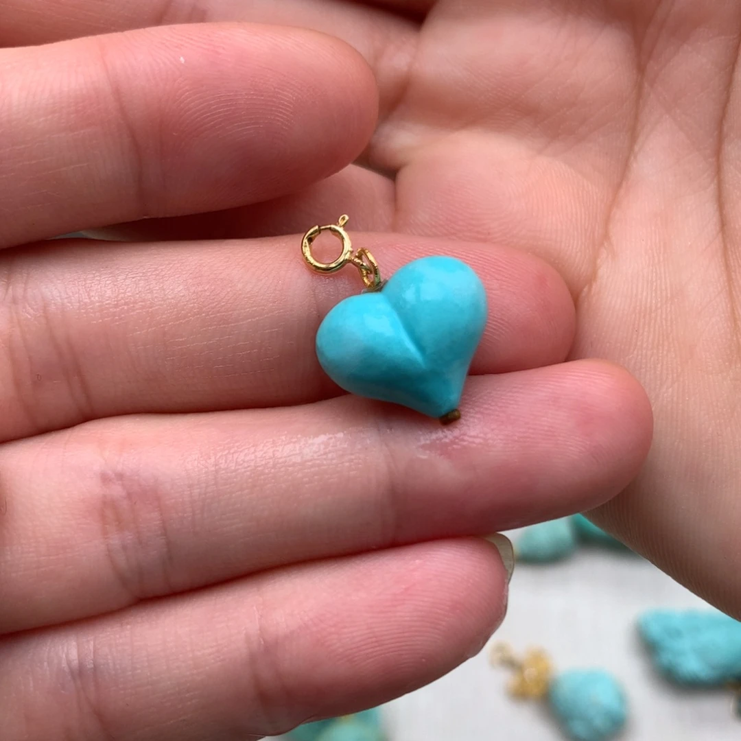 18K金镶嵌绿松石绿松石