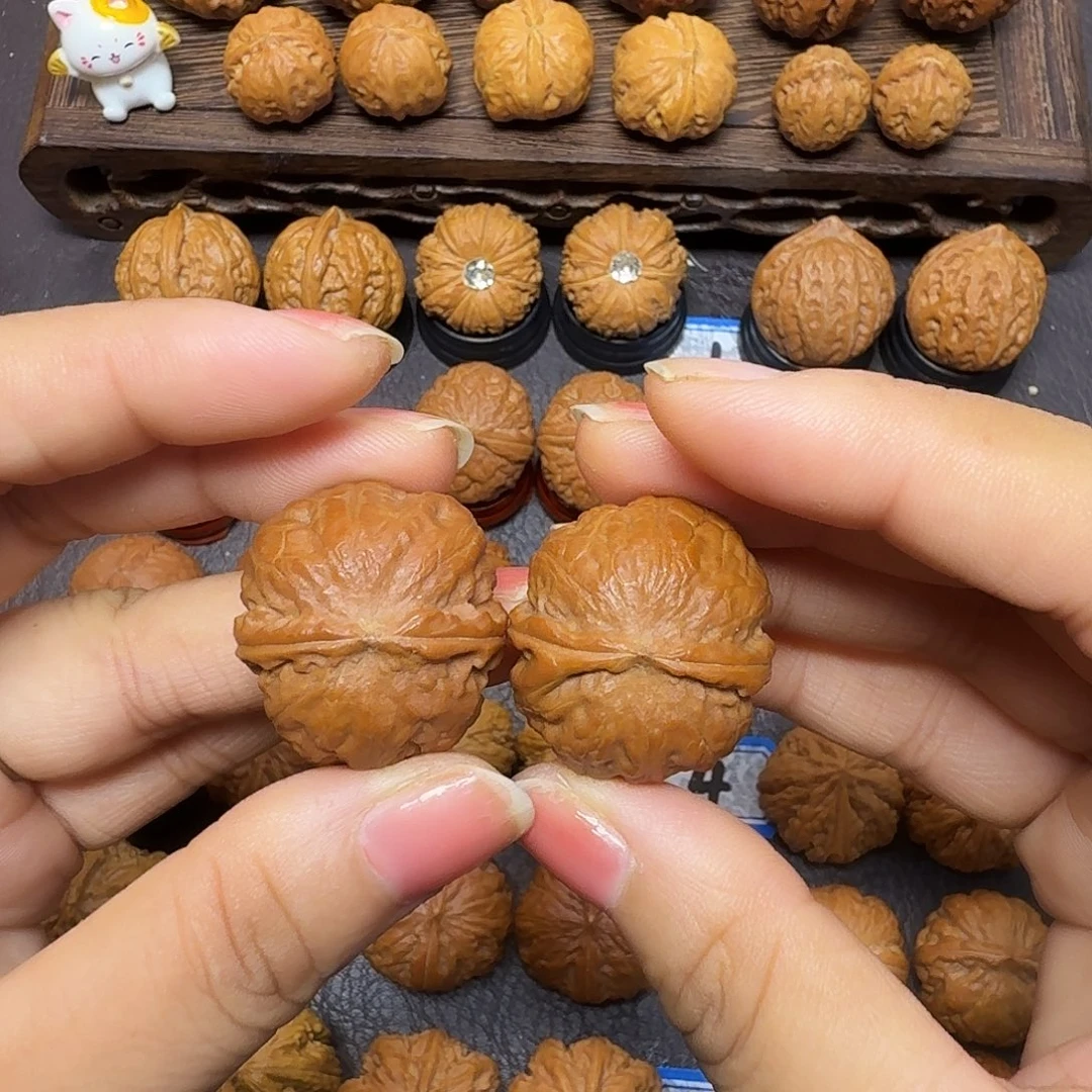 把件文玩核桃29尺矮桩两棱003