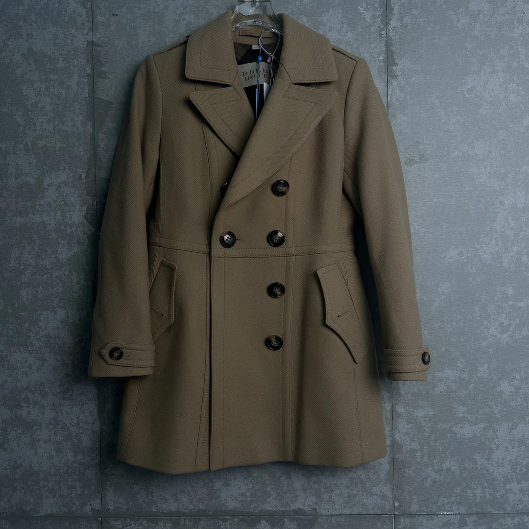 未使用 BURBERRY/博柏利 UK12*1/burberry羊毛大衣/12468/JP