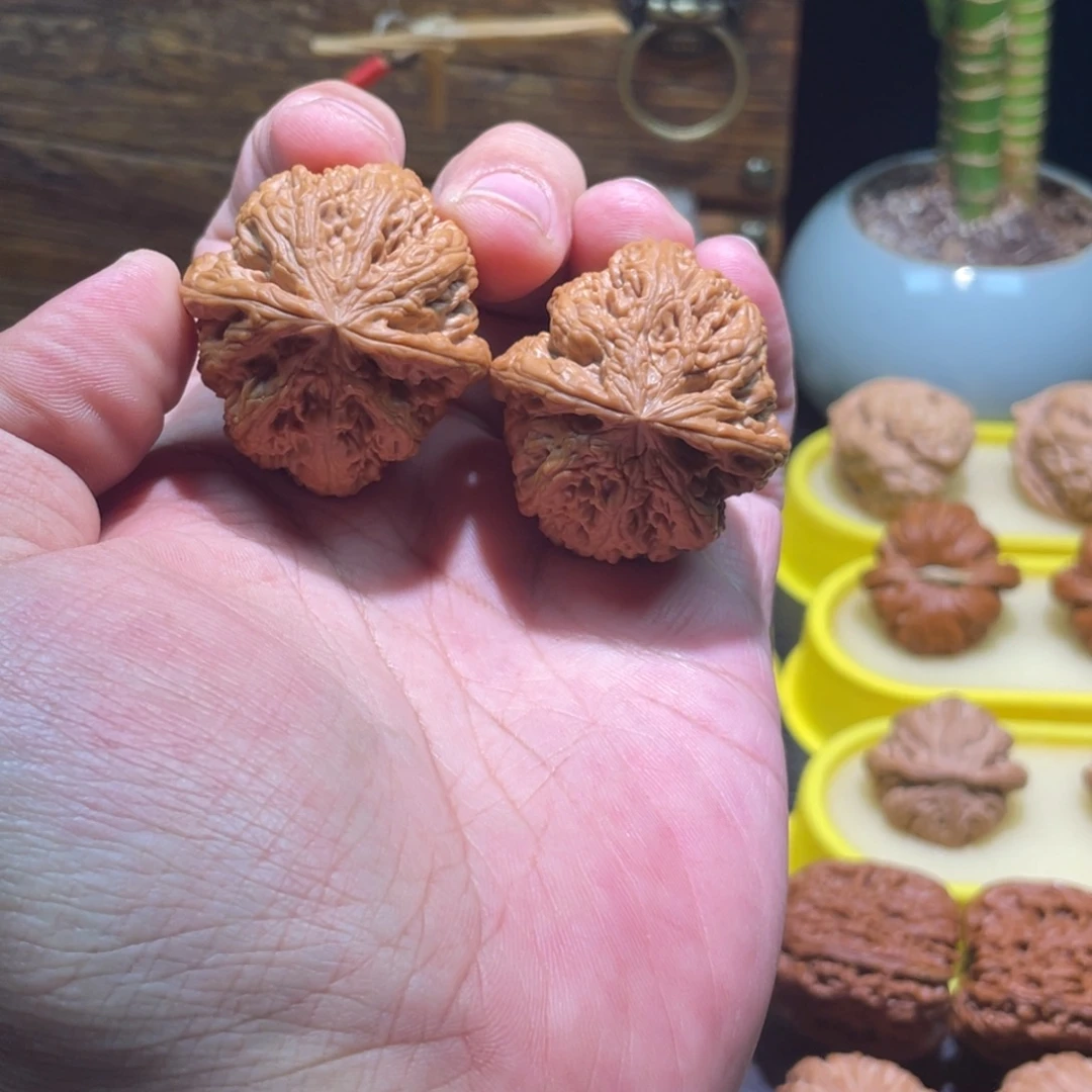 文玩核桃把件38全品球筋小尺寸