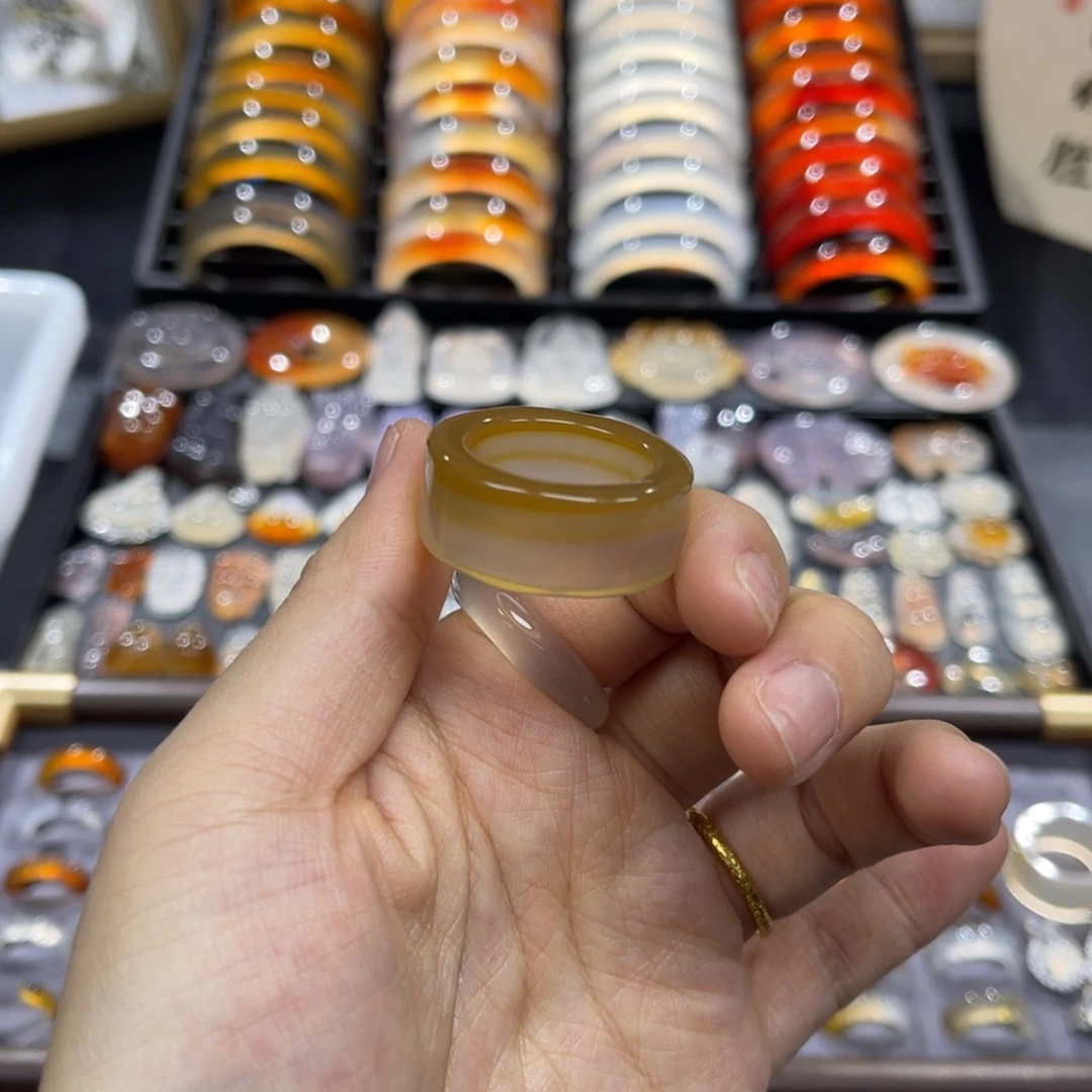 玛瑙/玉髓未镶嵌戒指